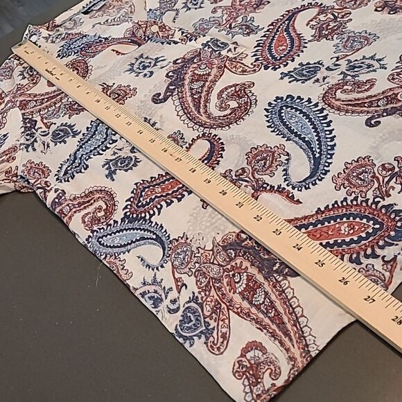 Editions sz L button front blouse Paisley Print - Picture 5 of 7